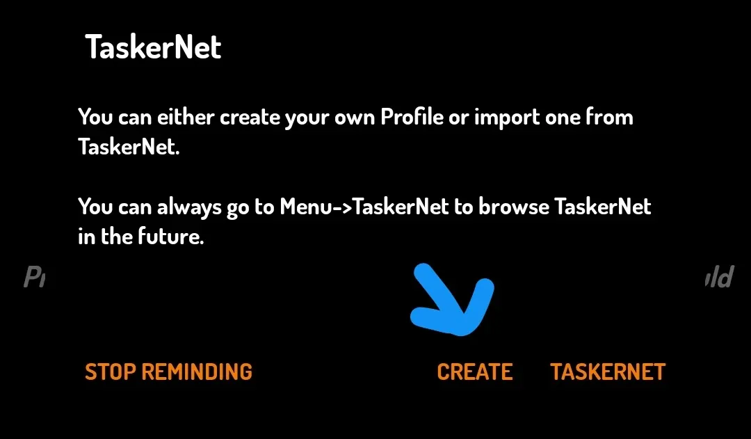 Tasker: Create