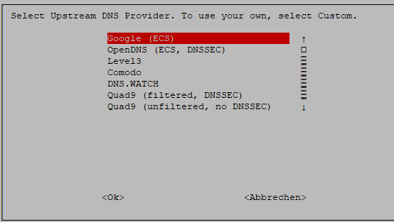 Select Upstream Provider